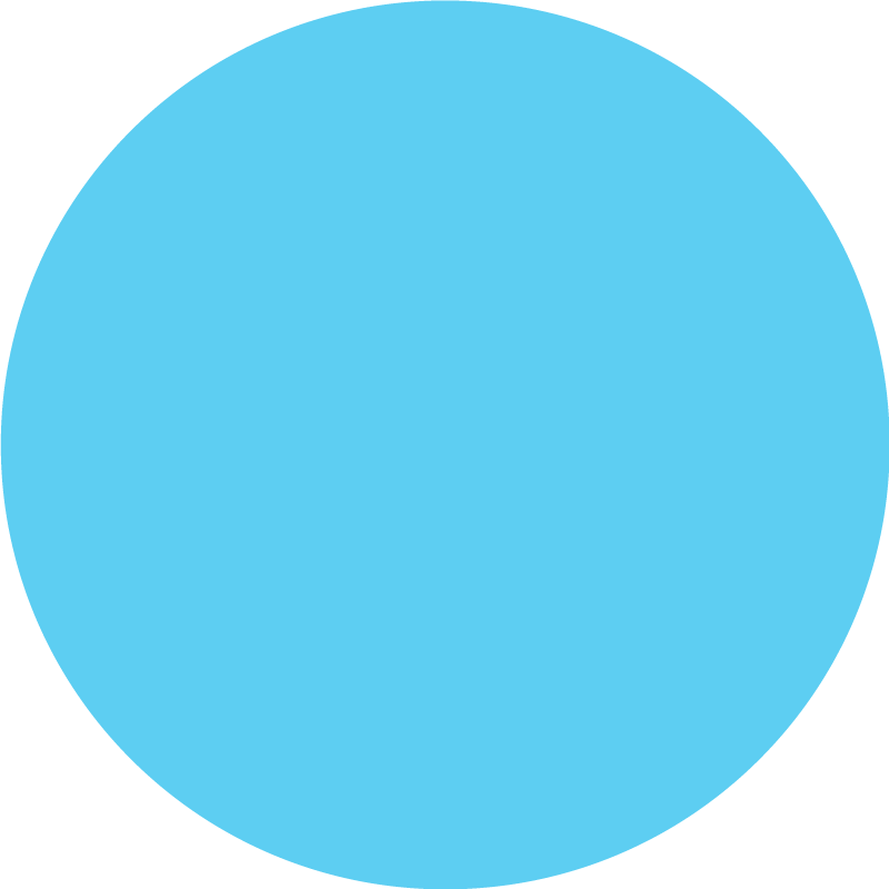 乙烯基地毯蓝色圆形单色设计 - TenStickers