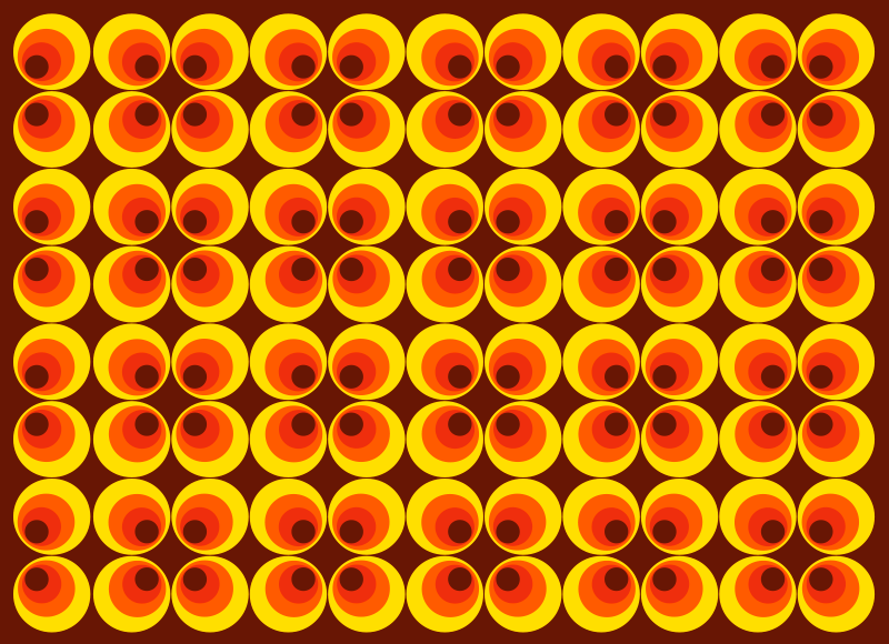 乙烯基地毯质地鲜艳圆形图案 - TenStickers