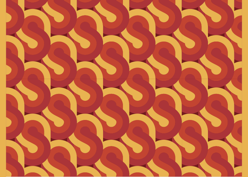 乙烯基复古地毯动感复古设计 - TenStickers