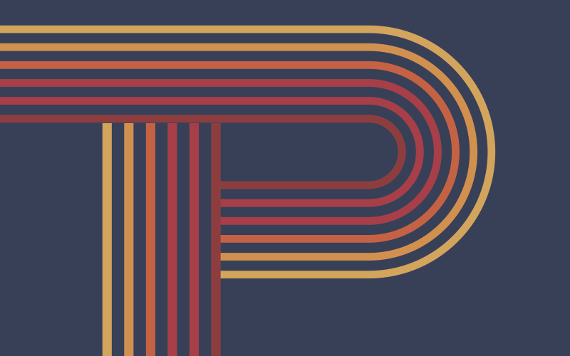 乙烯基地毯几何色彩线条叠加 - TenStickers