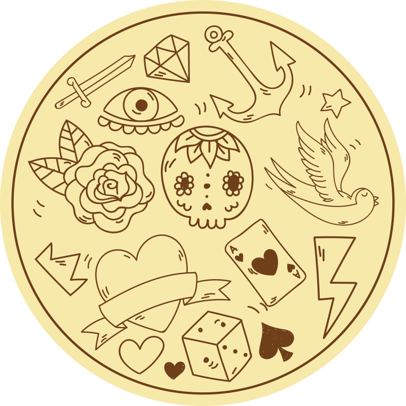 乙烯基地毯图案符号 - TenStickers