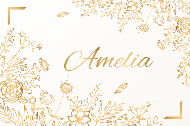 乙烯基地毯名称花卉个性化欢迎款式 - TenStickers