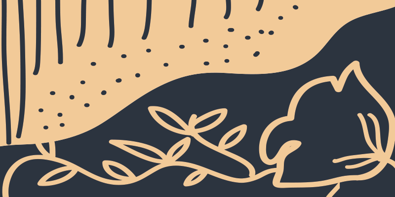 乙烯基地毯特性：米色叶子图案 - TenStickers