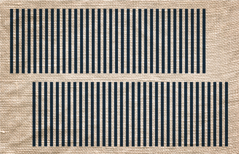 乙烯基地毯客厅米色条纹图案 - TenStickers