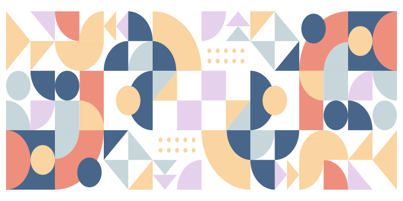 乙烯基地毯几何抽象形状游戏 - TenStickers