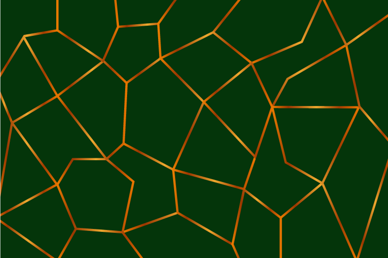 大理石乙烯基地毯绿色几何图案 - TenStickers