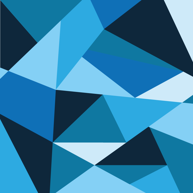 乙烯基地毯几何蓝色三角形图案 - TenStickers