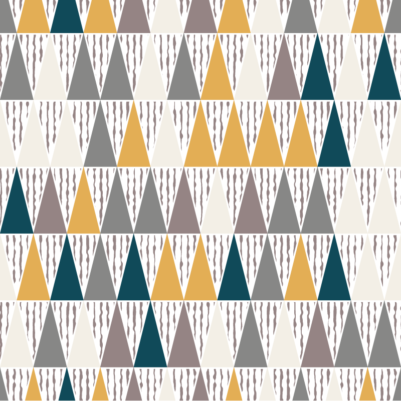 乙烯基地毯几何三角色调分段 - TenStickers