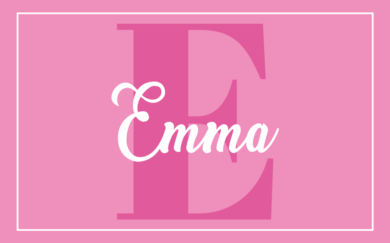 乙烯基地毯粉色设计带首字母 - TenStickers