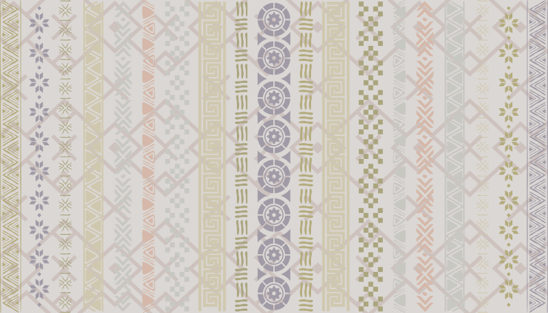 乙烯基厨房地毯 几何图案 - TenStickers