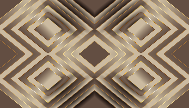 乙烯基厨房地毯优雅几何构图 - TenStickers