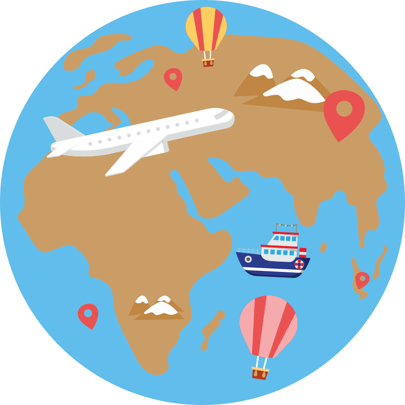 乙烯基地毯带你领略旅行灵感冒险 - TenStickers