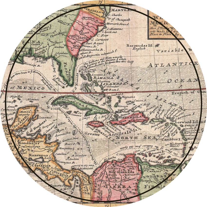 乙烯基地毯古董地图设计 - TenStickers