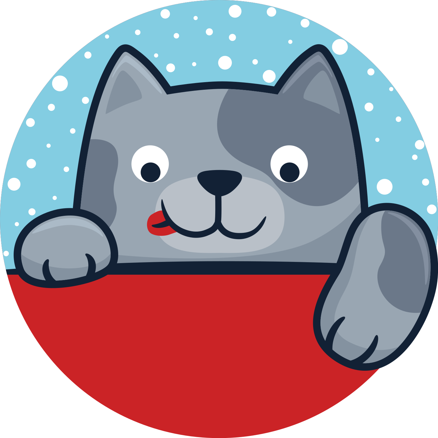 乙烯基地毯动物可爱的猫咪插图 - TenStickers