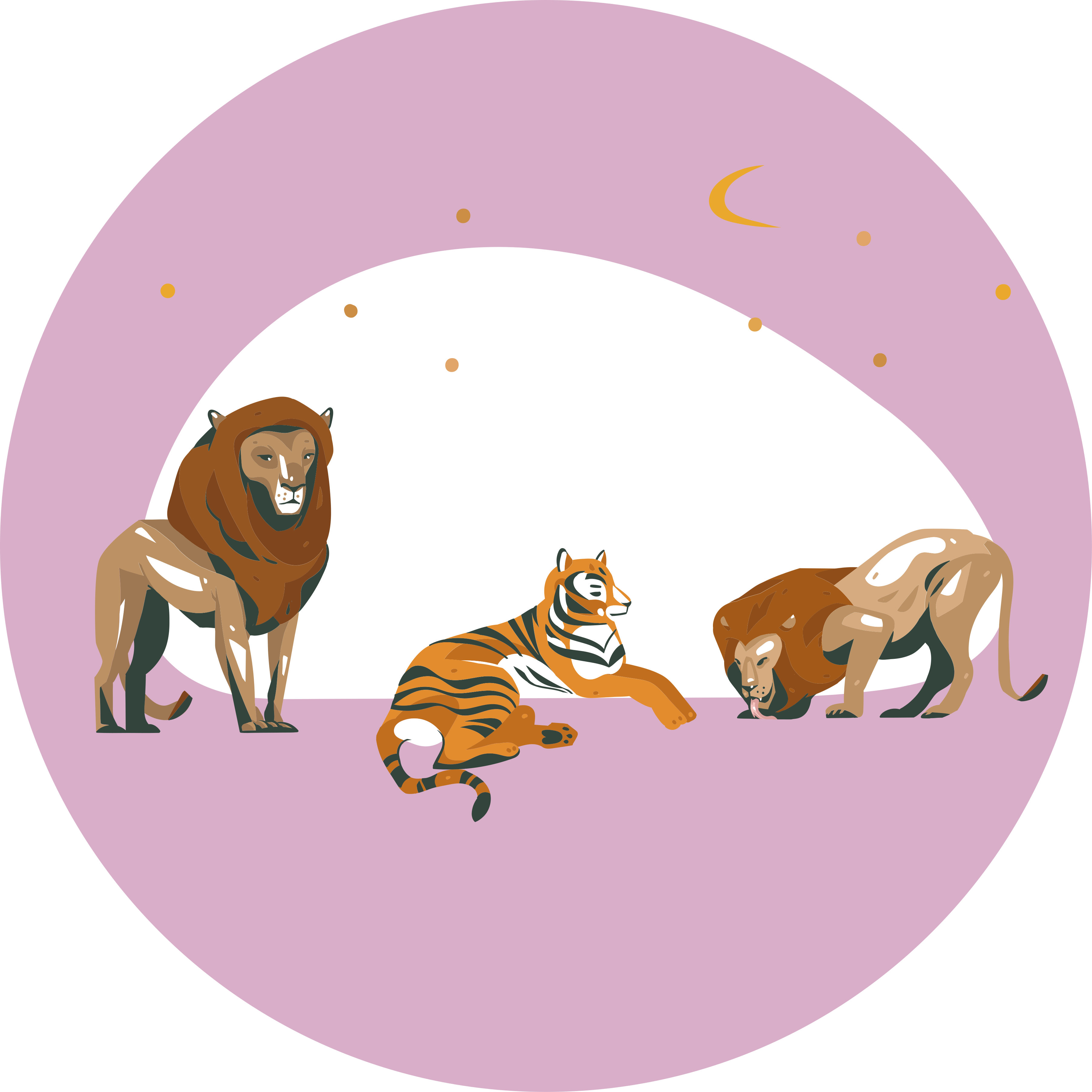 乙烯基地毯动物探险野生动物 - TenStickers