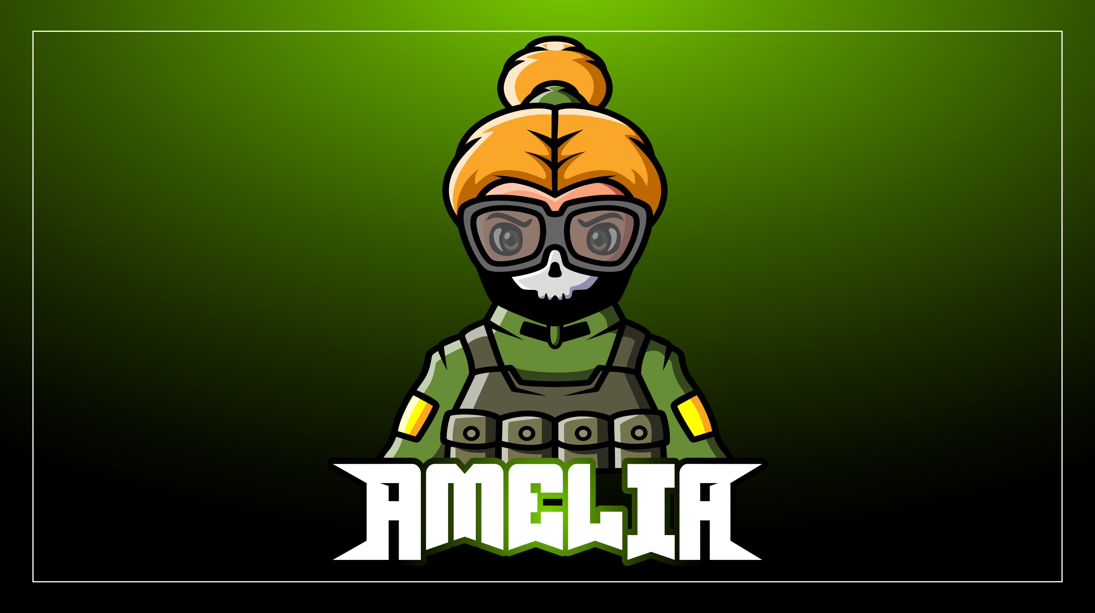 乙烯基地毯女性士兵姓名定制款 - TenStickers