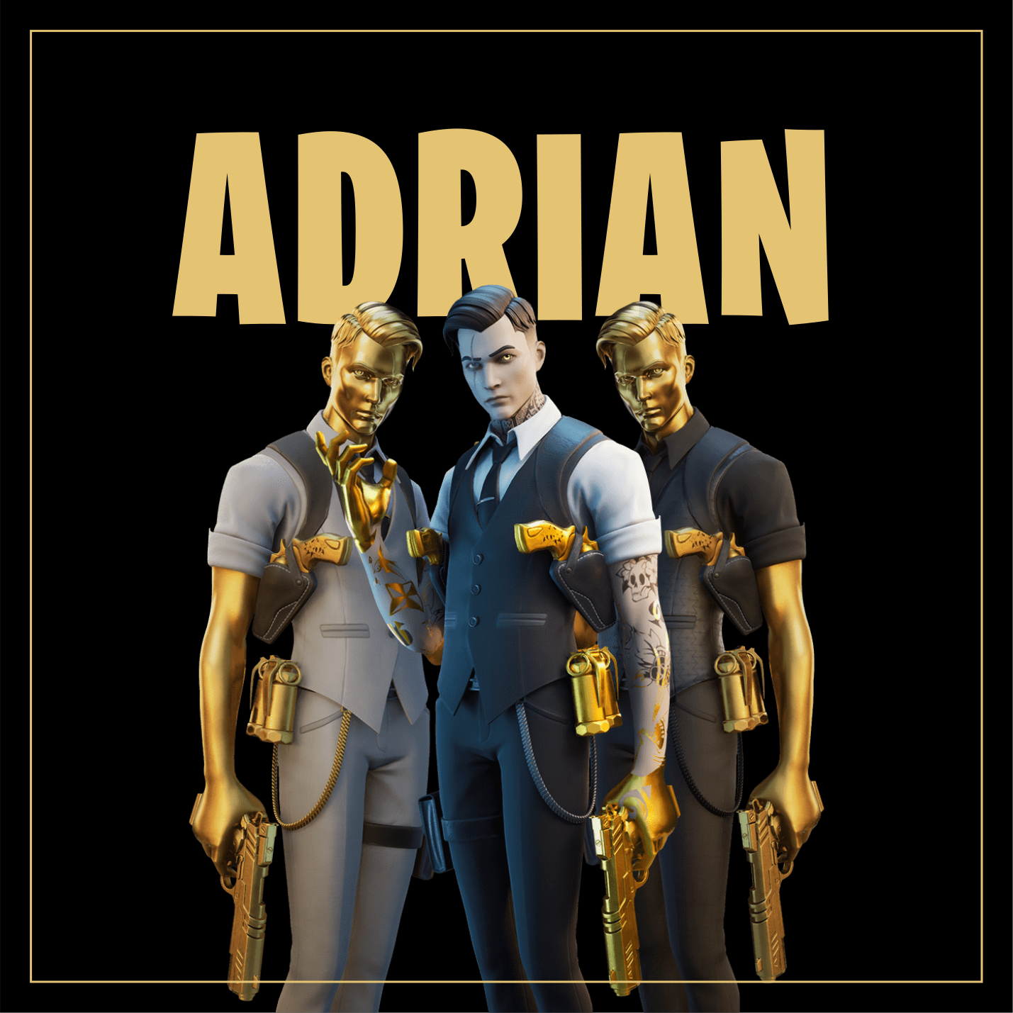 乙烯基地毯定制三重角色设计 - TenStickers