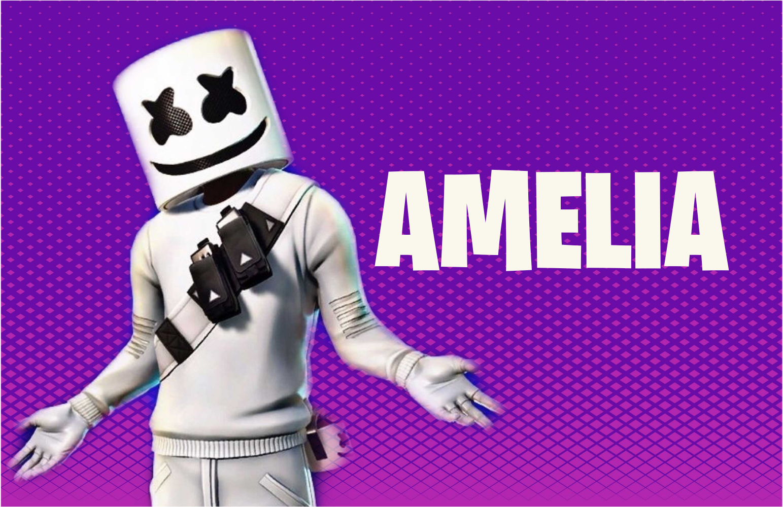 乙烯基地毯与名字的dj人偶 - TenStickers