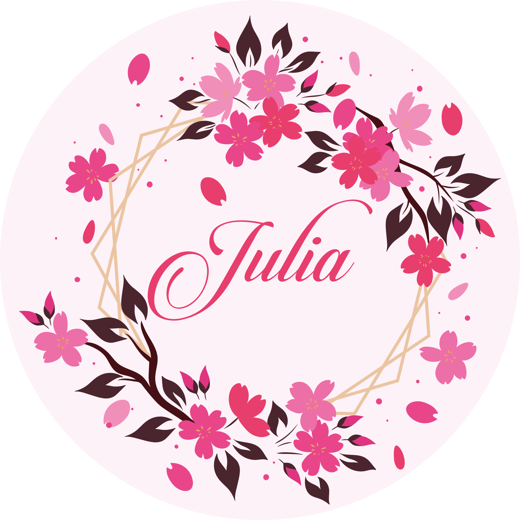 卧室乙烯基地毯植物冠名款 - TenStickers