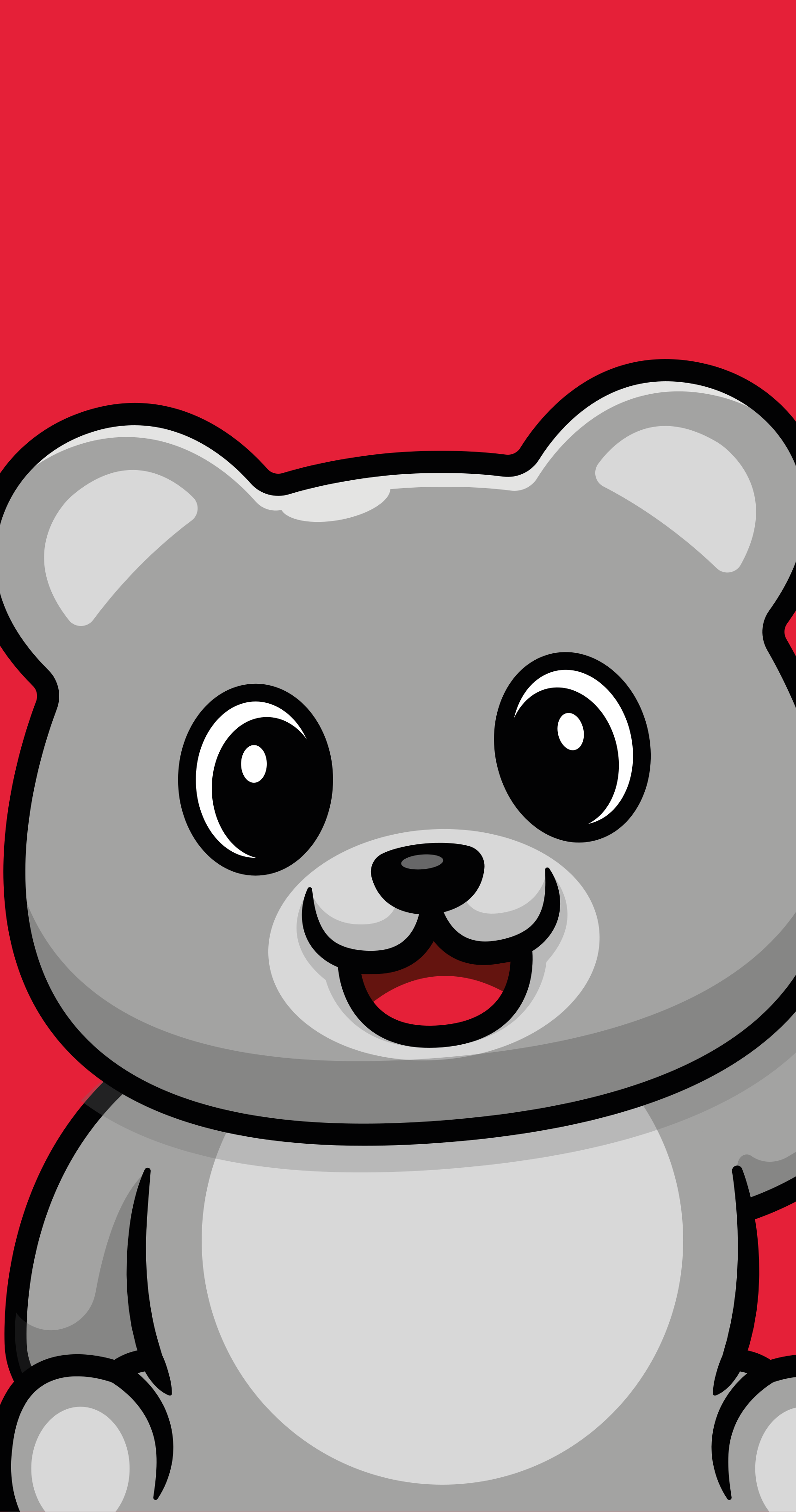 乙烯基地毯 儿童 快乐熊脸 - TenStickers