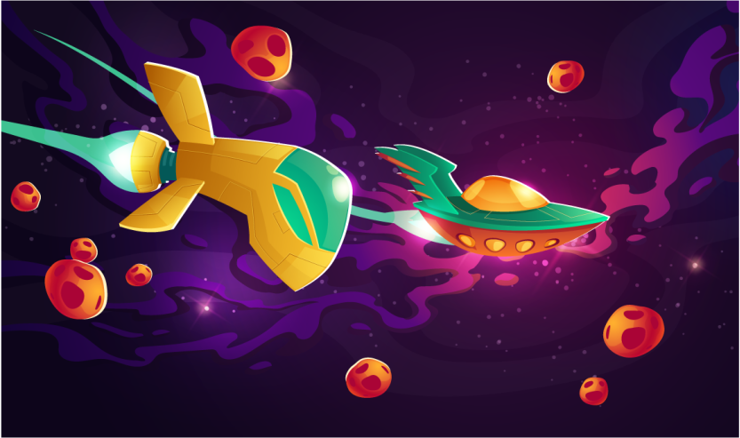 乙烯基地毯宇宙之旅概念 - TenStickers