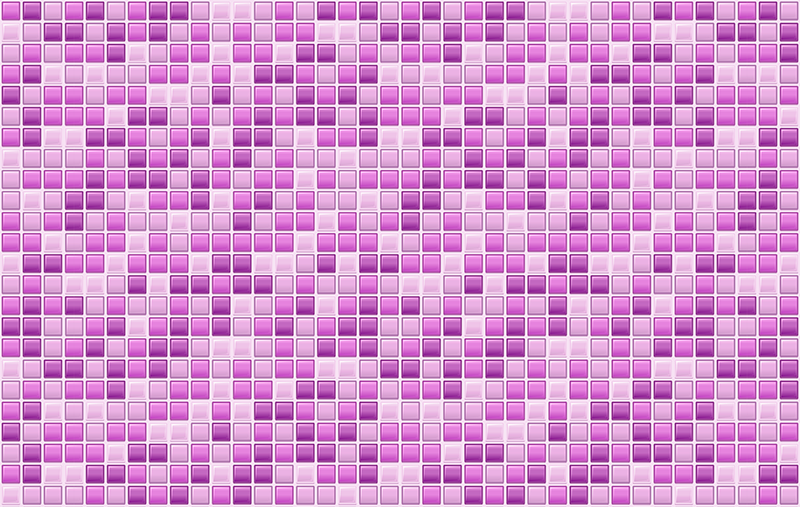 乙烯基地毯紫色调马赛克 - TenStickers