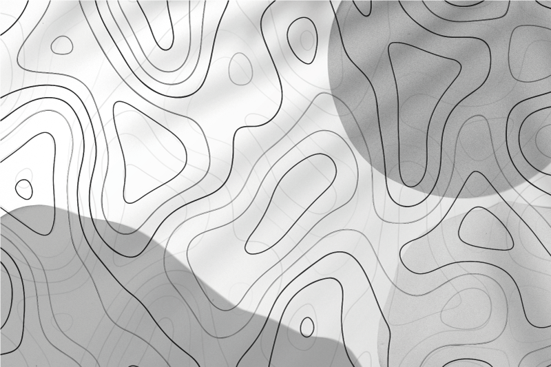 极简主义抽象线性图案设计 - TenStickers