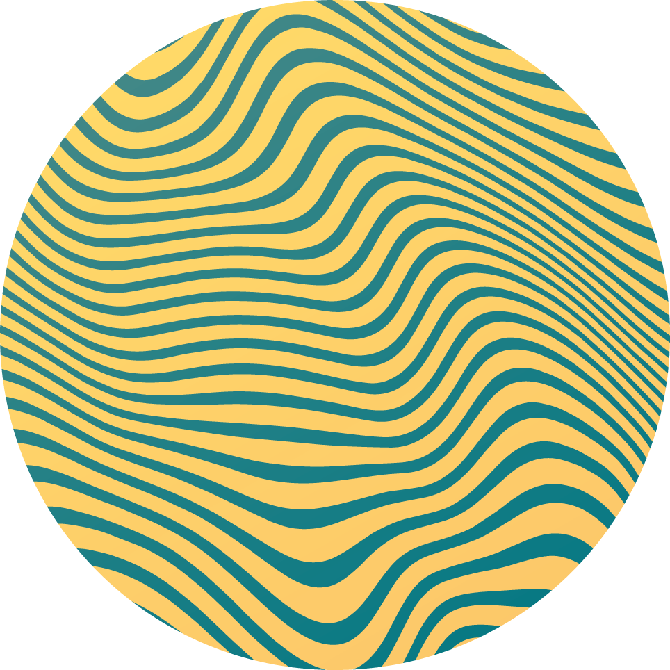 乙烯基地毯条纹曲线线条概念 - TenStickers