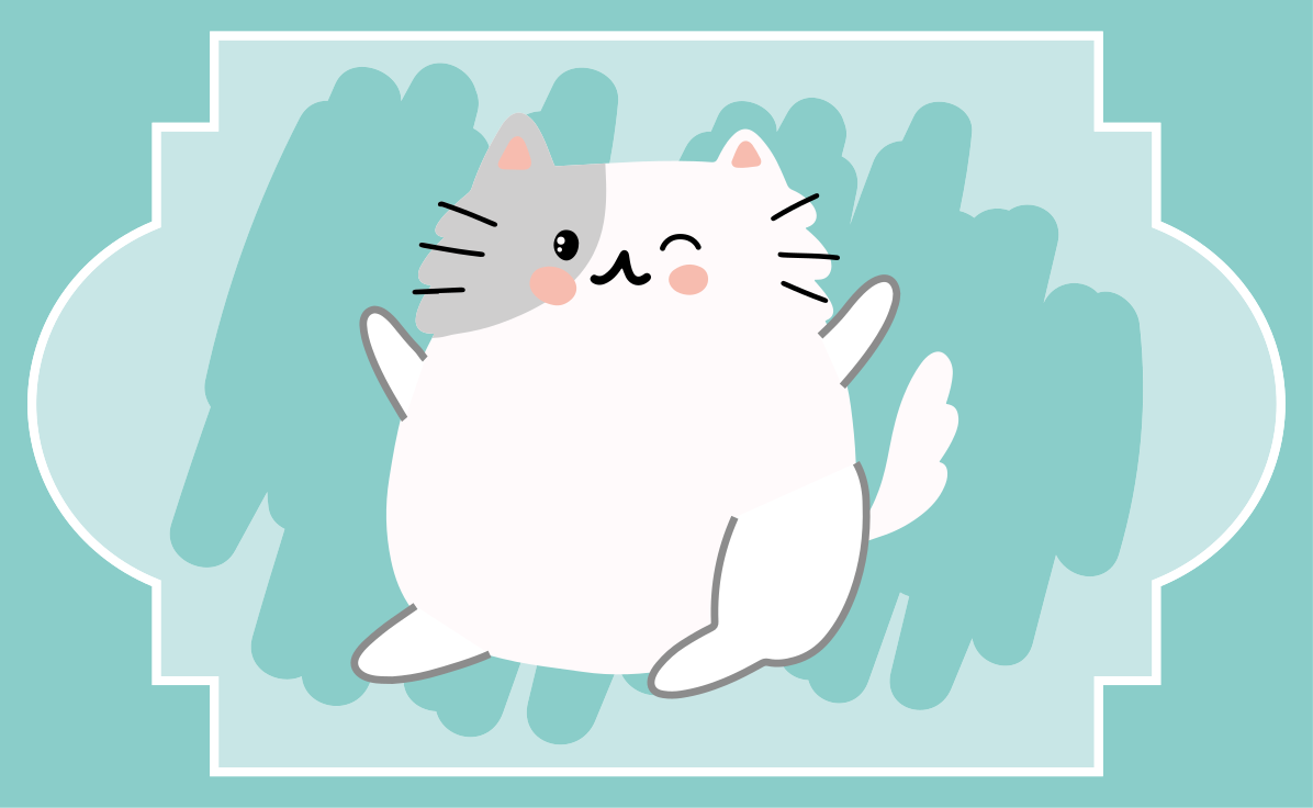 乙烯基地毯托儿所可爱猫咪插画 - TenStickers