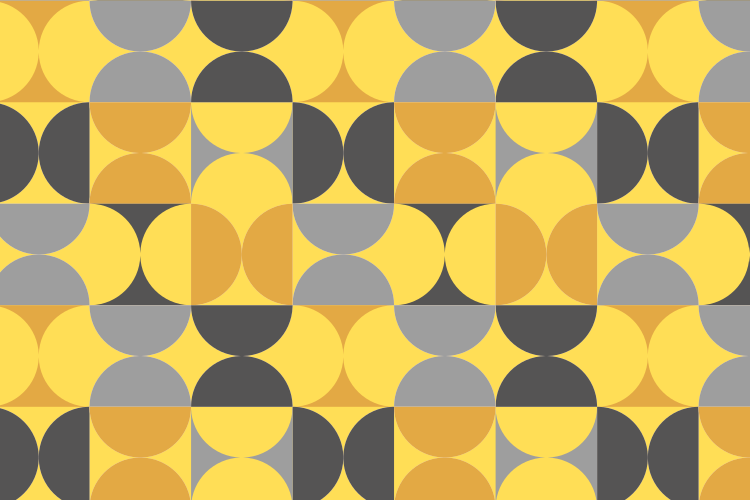 乙烯基地毯几何圆形图案演绎 - TenStickers