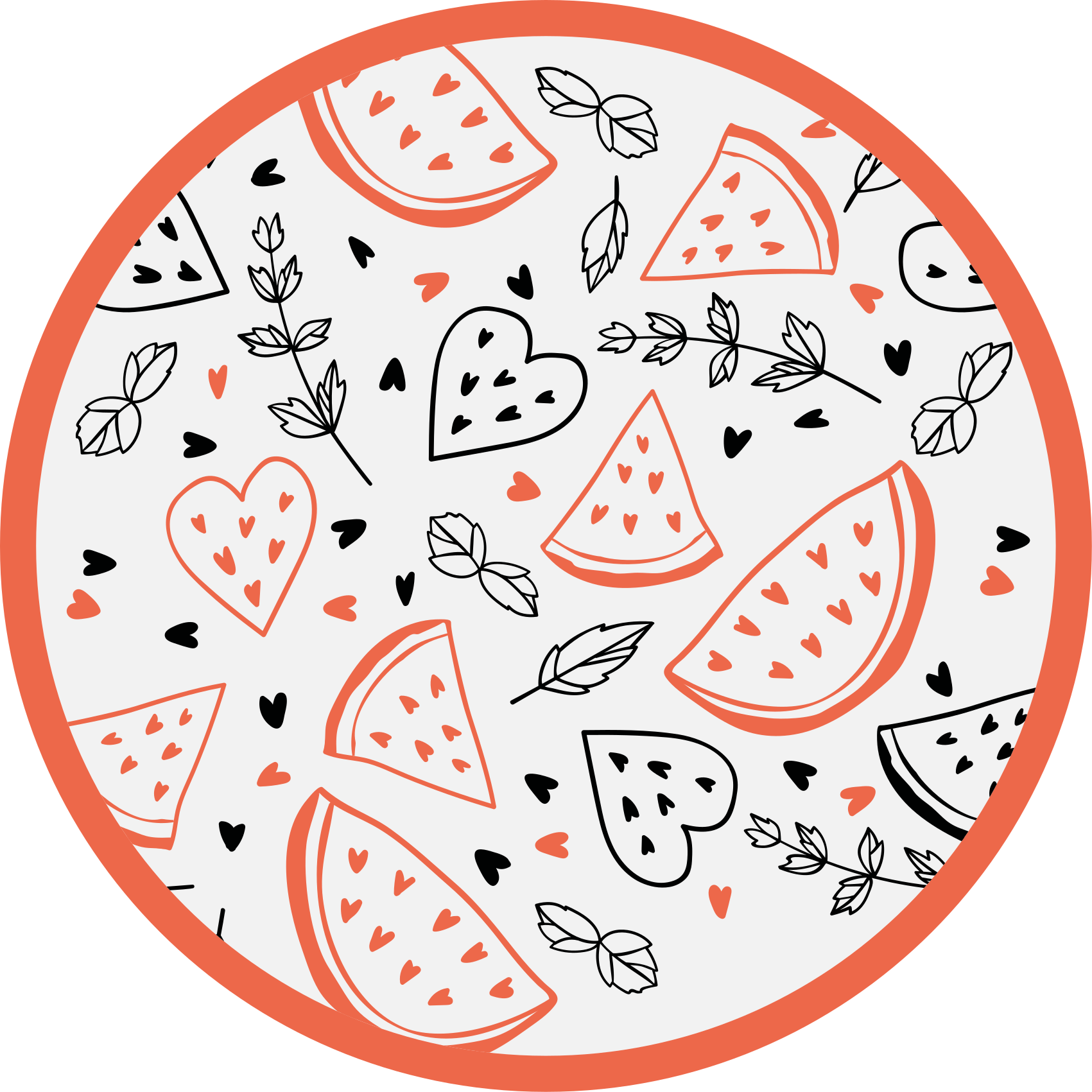 乙烯基地毯甜心图案 - TenStickers