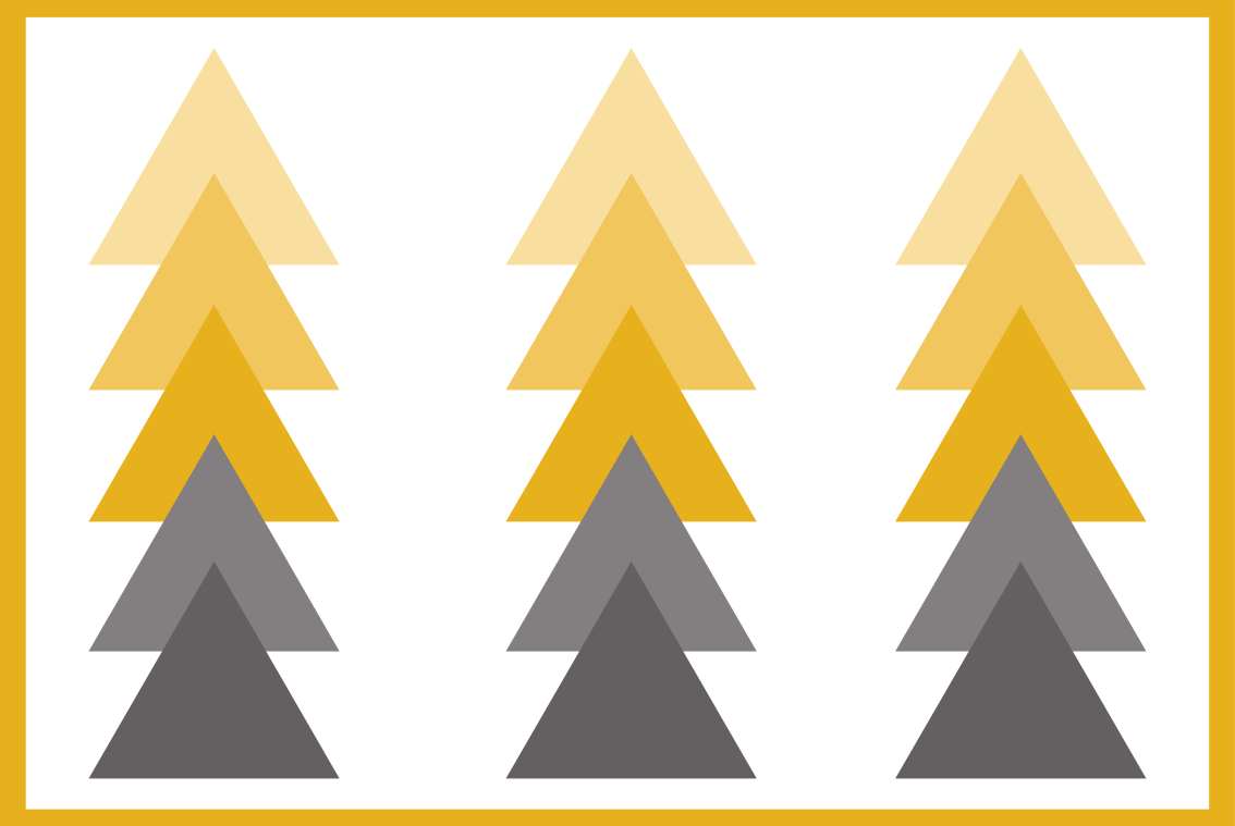 乙烯基地毯几何三角形色彩渐变 - TenStickers