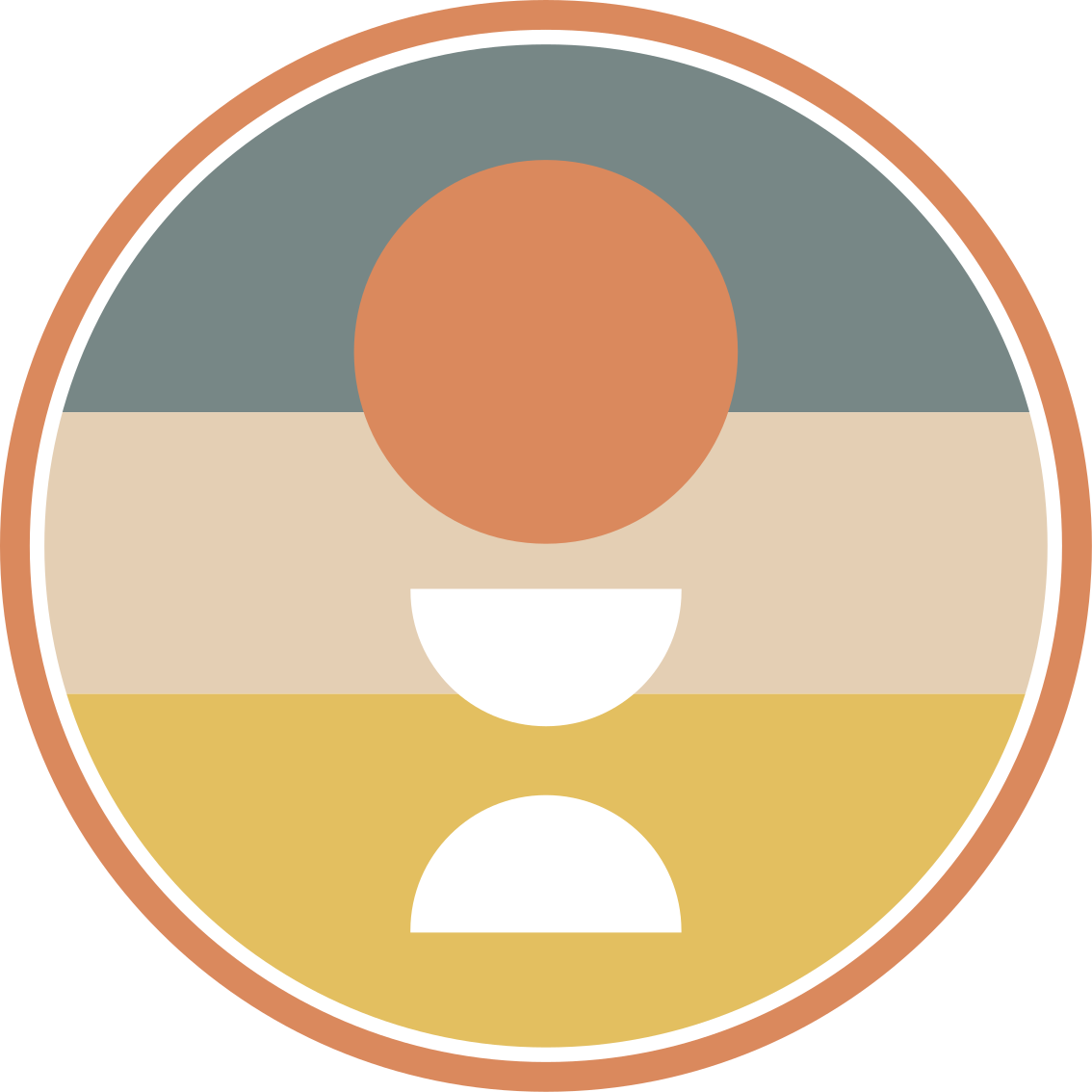 极简主义与圆形色彩和谐相结合 - TenStickers