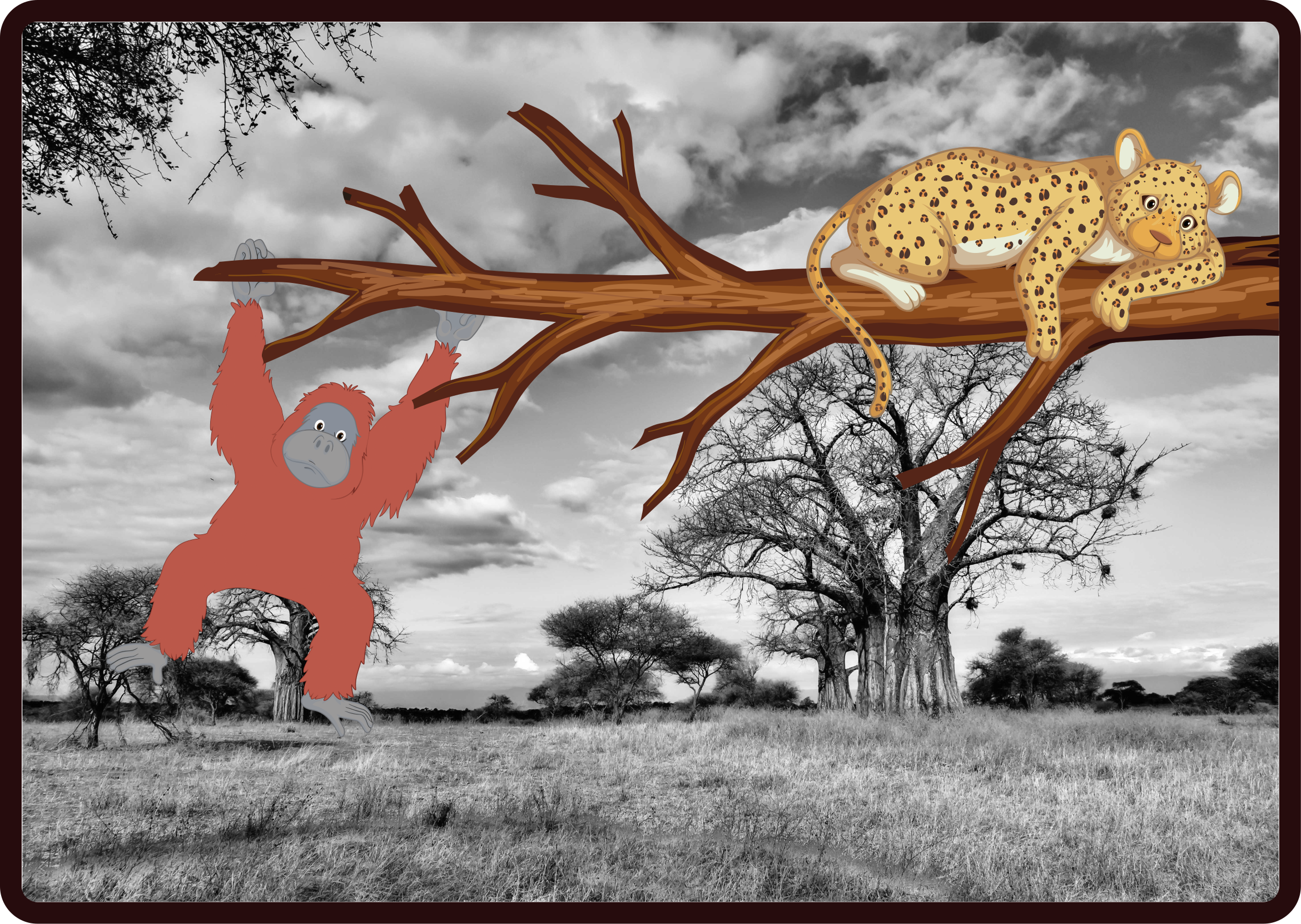 乙烯基地毯动物丛林生物玩乐 - TenStickers