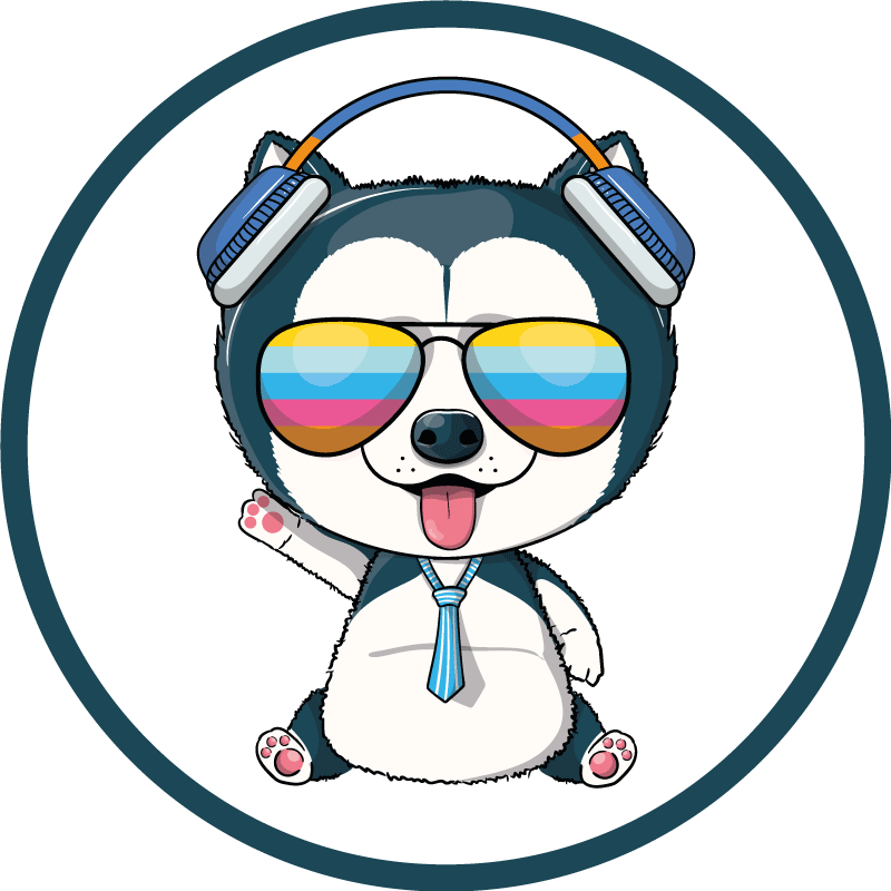 乙烯基地毯 儿童 酷狗狗角色 - TenStickers