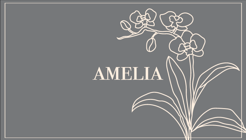 乙烯基地毯名称优雅花卉个性定制 - TenStickers