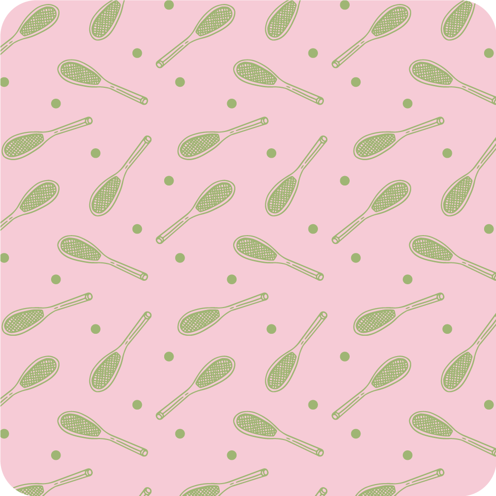 乙烯基地毯游戏 球拍图案 - TenStickers