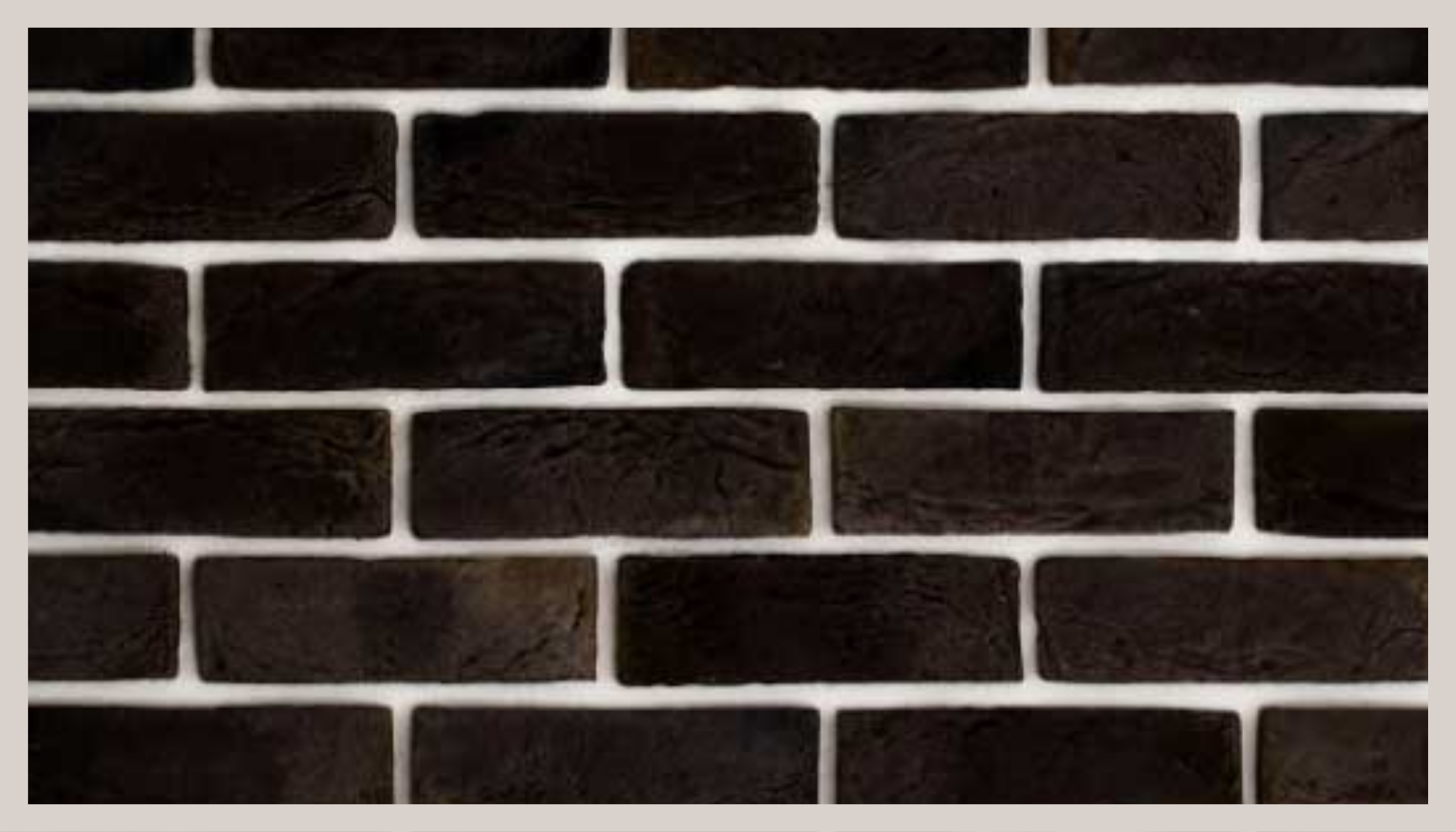 乙烯基地毯 石头效果 黑砖图案 - TenStickers
