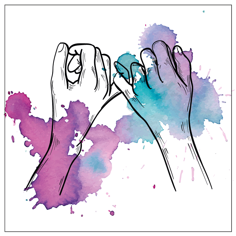 乙烯基地毯 拉钩约定 - TenStickers