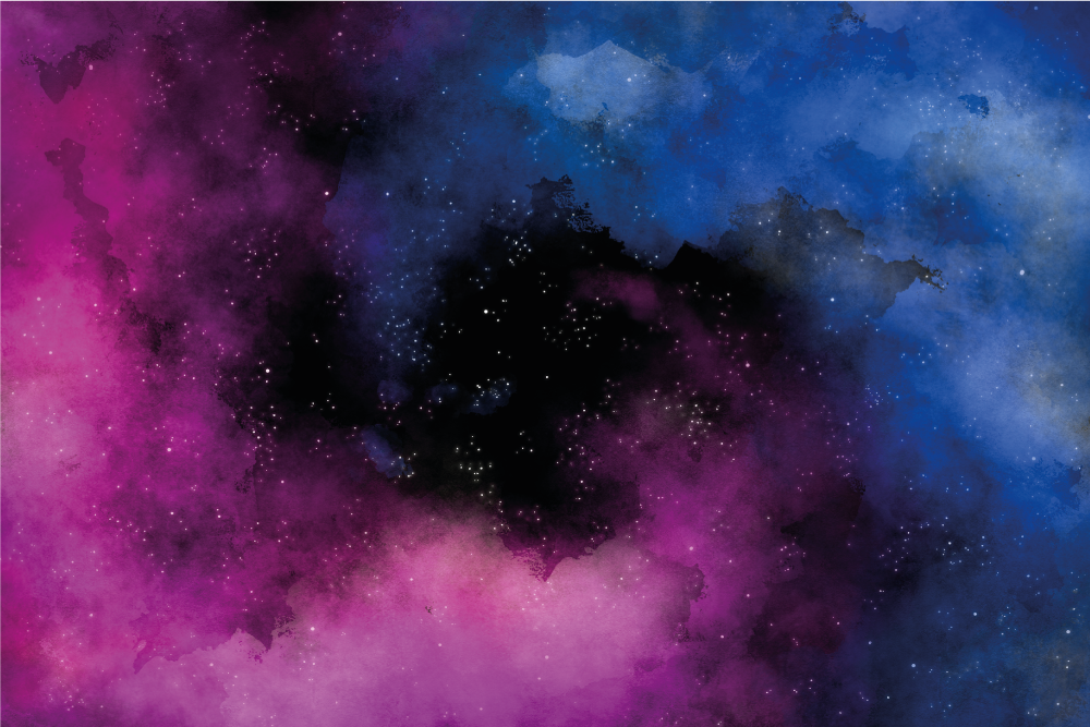 乙烯基地毯星星 宇宙夜空 - TenStickers