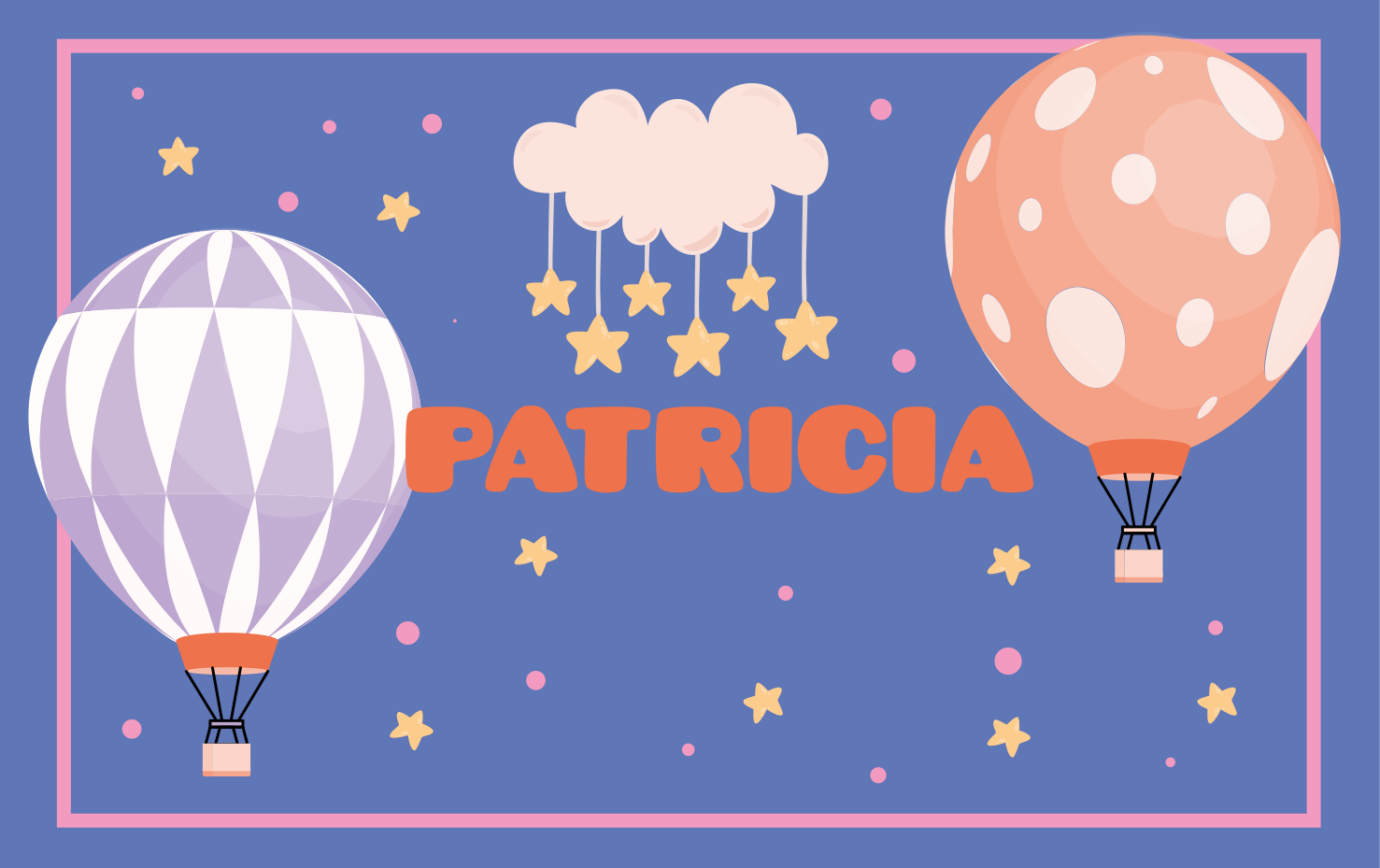 乙烯基地毯名称 热气球冒险之旅 - TenStickers