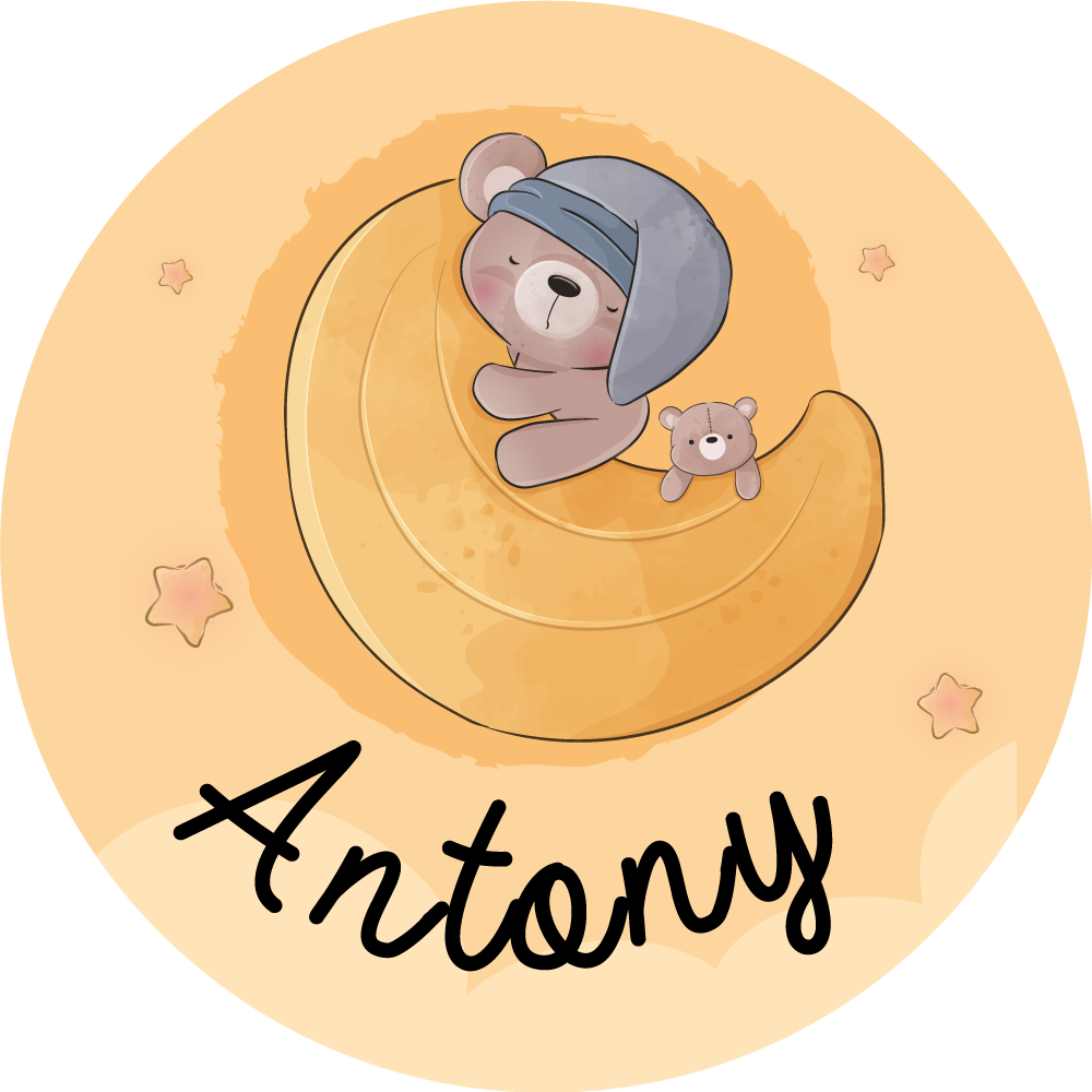 乙烯基地毯名称 睡眠熊带名字 - TenStickers