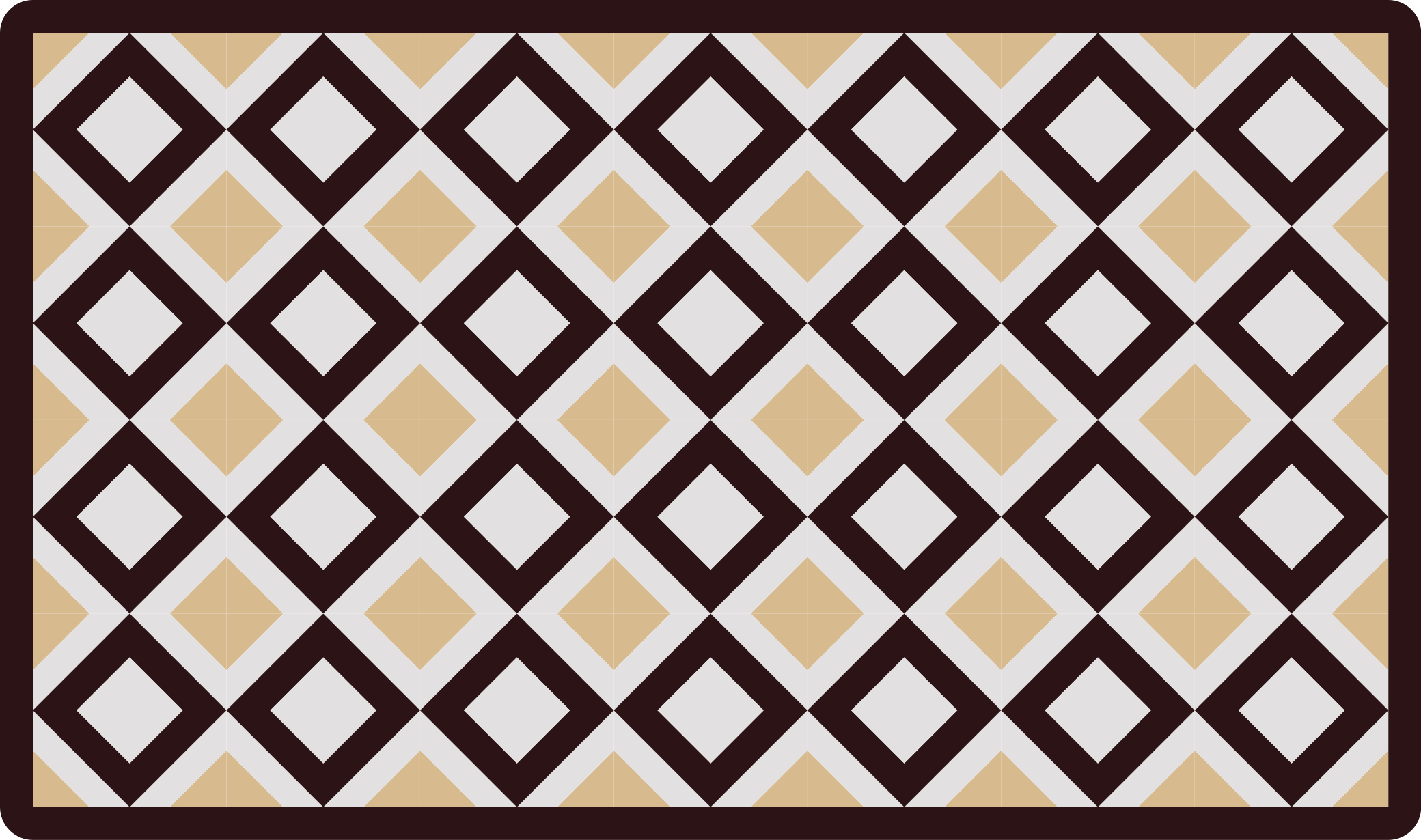 乙烯基地毯几何钻石元素 - TenStickers