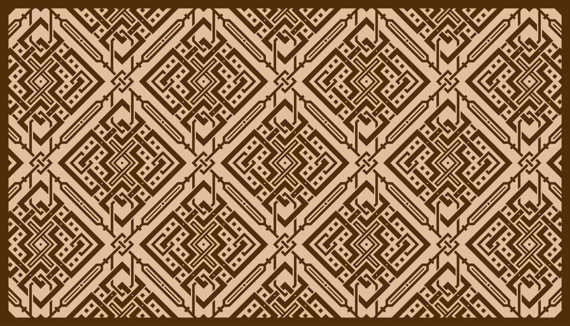 乙烯基地毯客厅优雅几何元素 - TenStickers