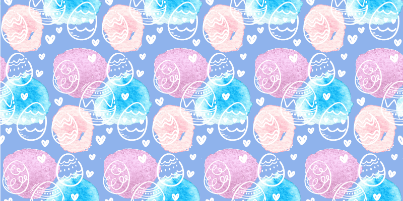 乙烯基地毯 彩色复活节彩蛋 - TenStickers