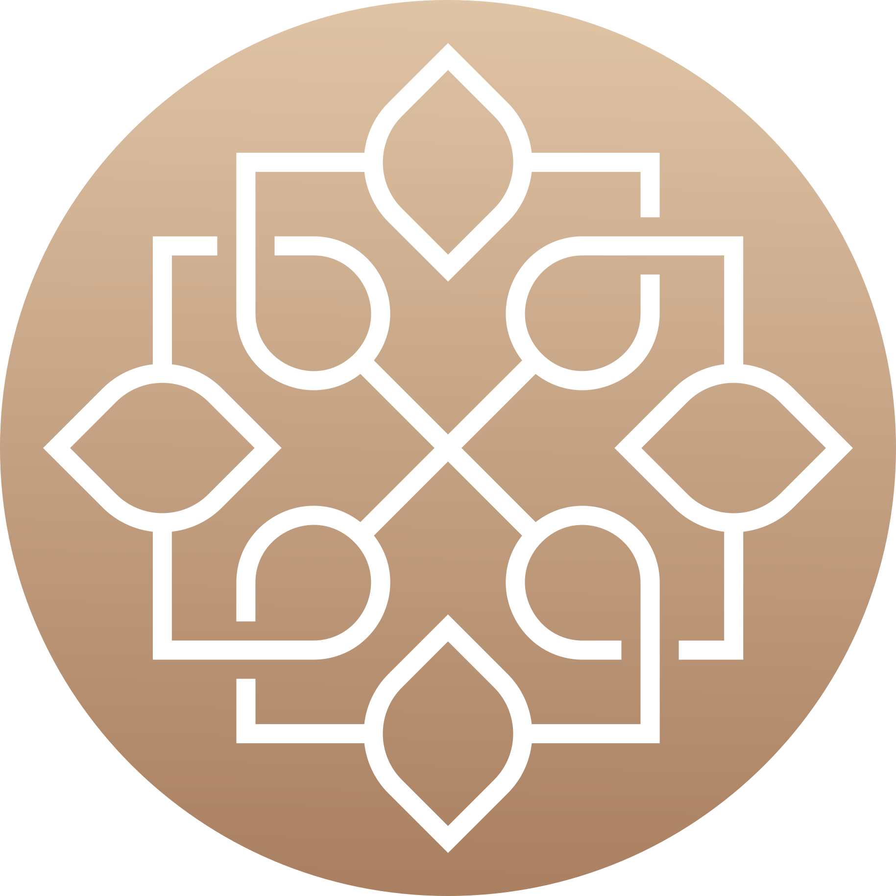 乙烯基地毯 棕色和白色图案 - TenStickers