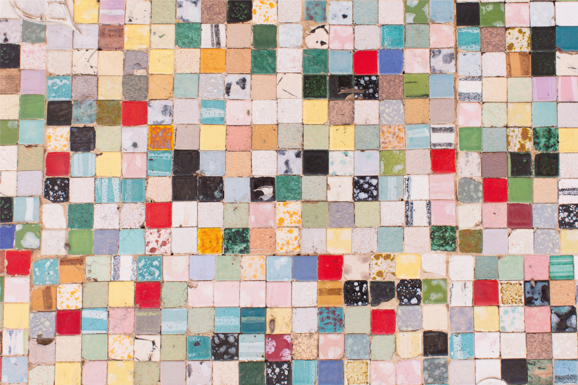 复古瓷砖陶瓷质感瓷砖地毯 - TenStickers