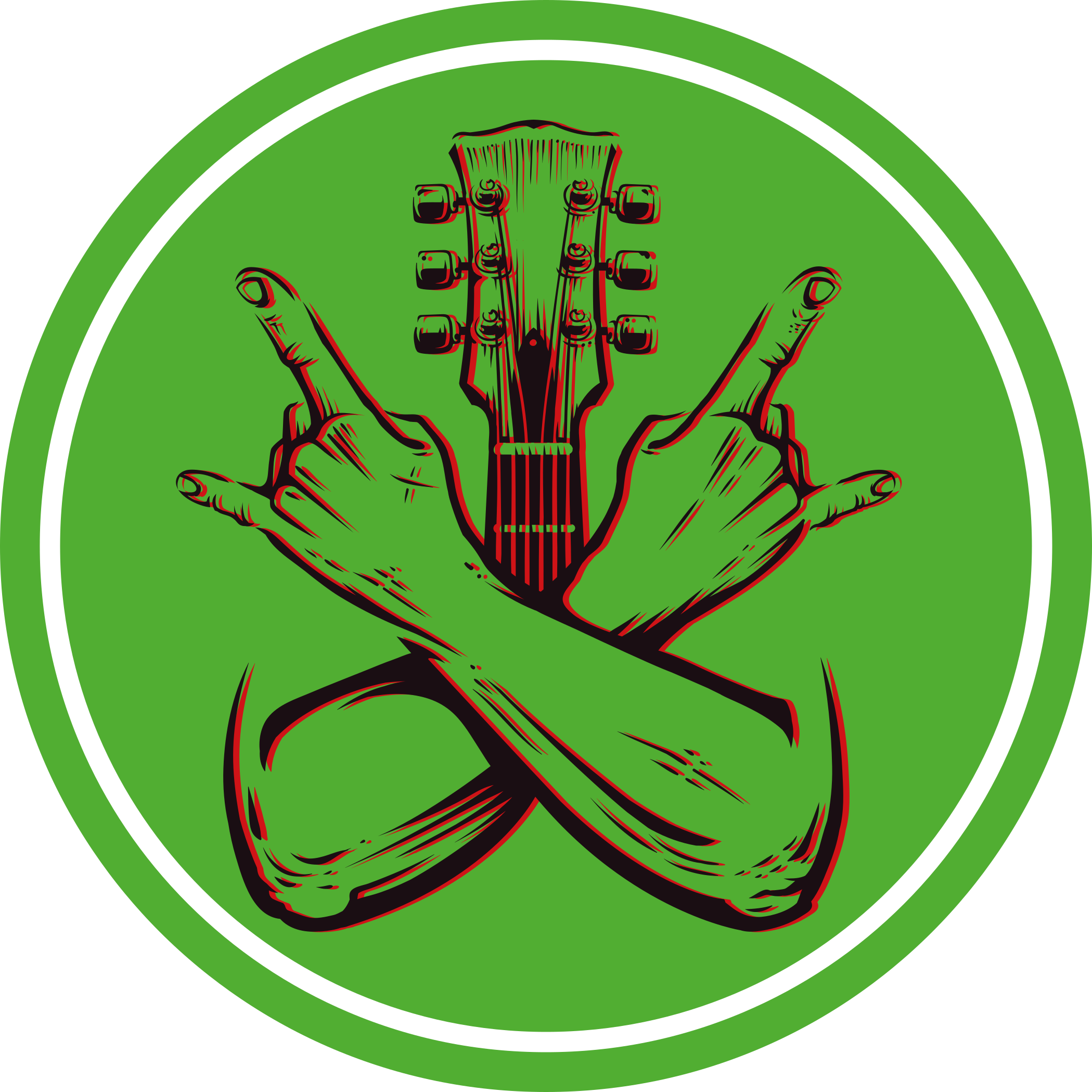 圆形乙烯基地毯摇摆姿态艺术作品 - TenStickers