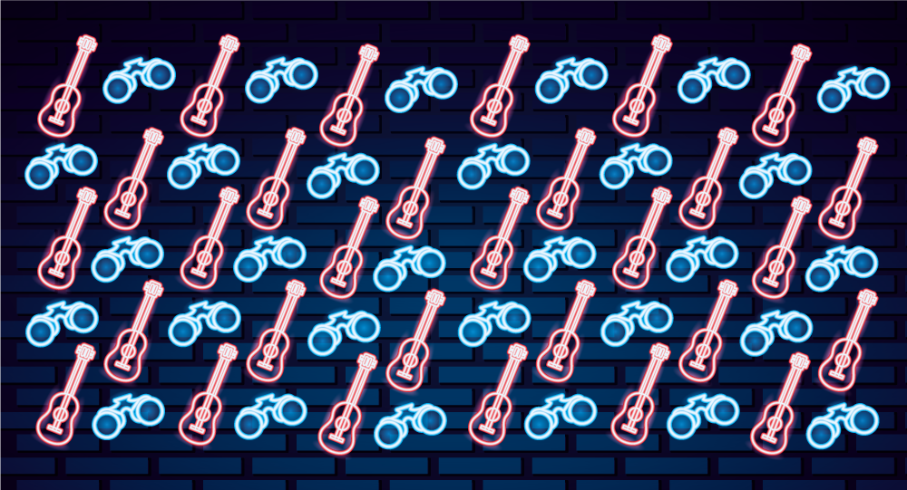 乙烯基地毯 音乐启发的图案 - TenStickers