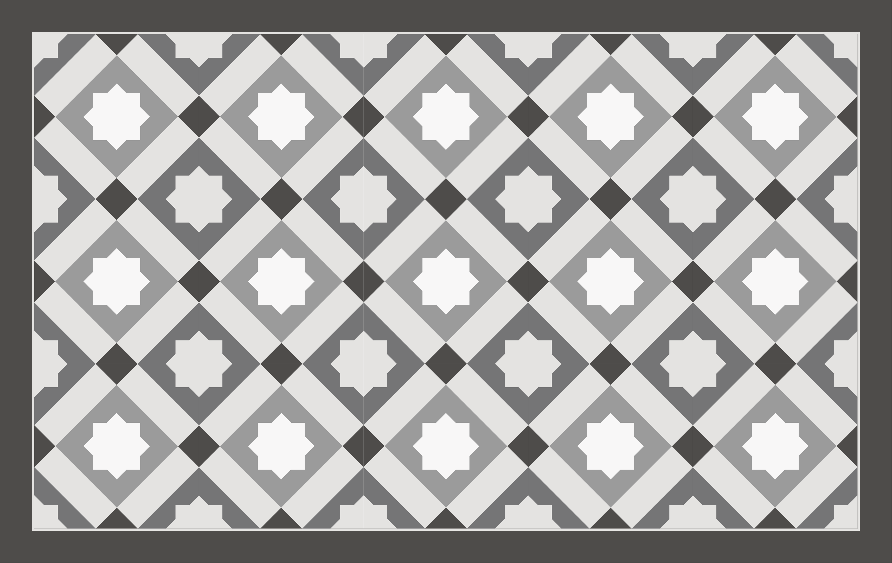 乙烯基地毯镶嵌灰色星空瓷砖 - TenStickers